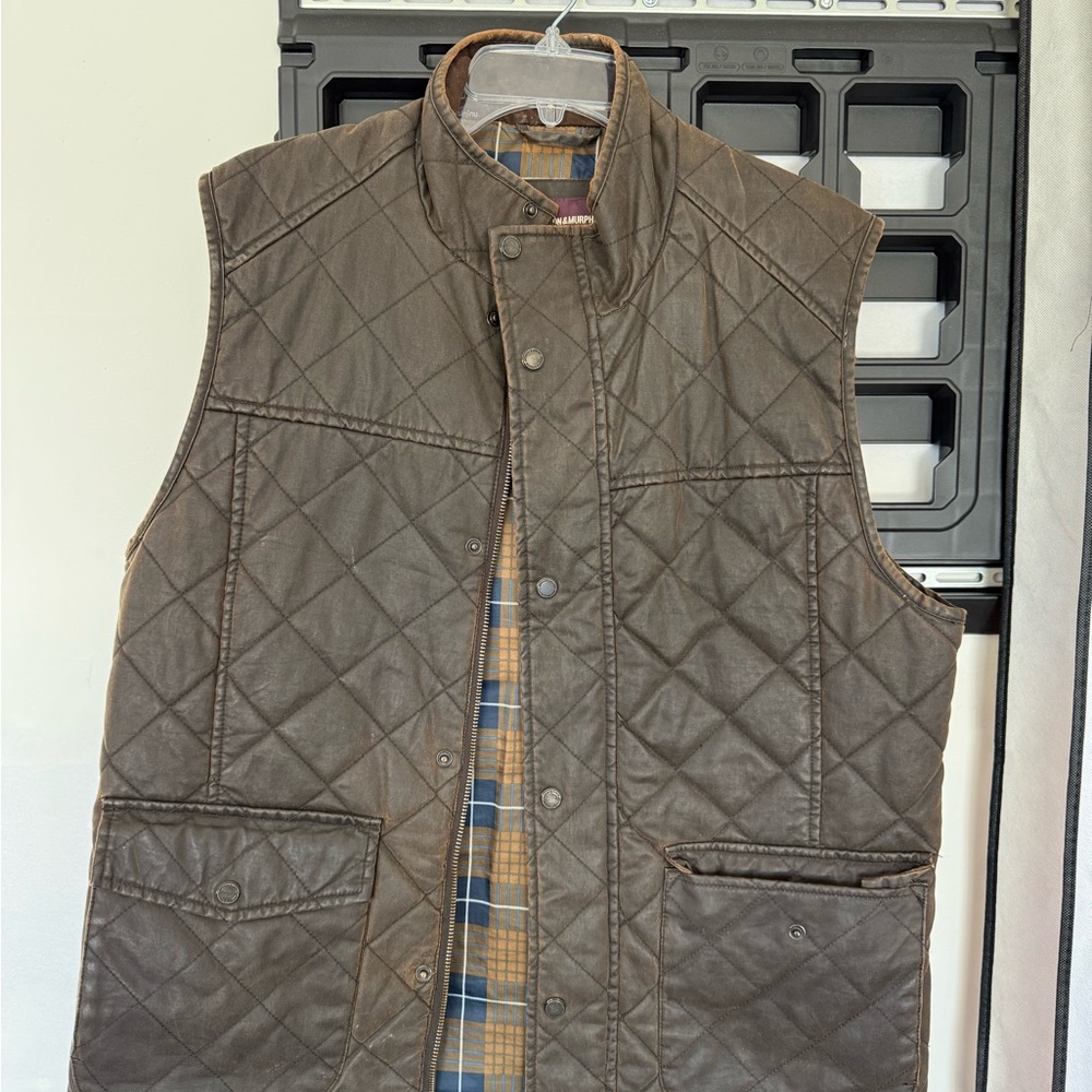 Johnston & Murphy Quilted Brown Vest